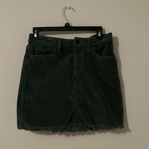Green fringe bottom skirt